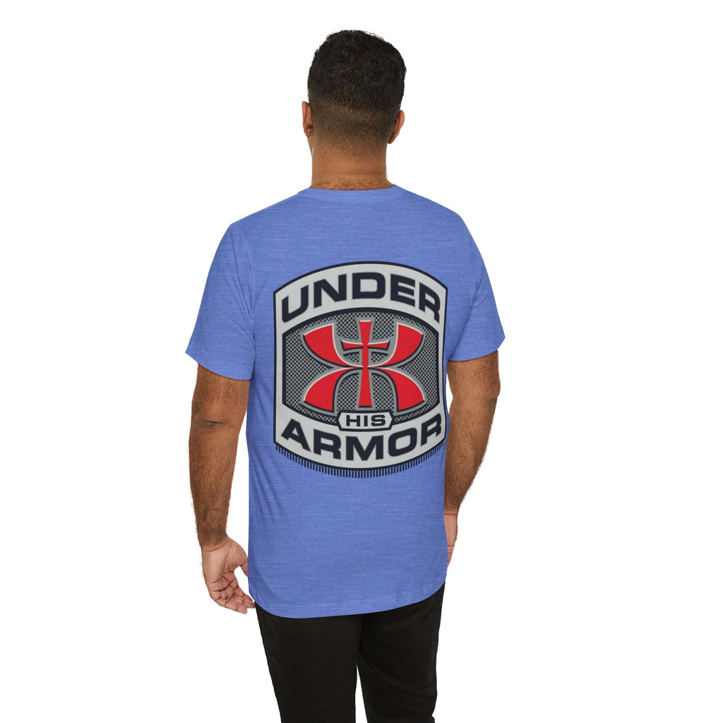 Under HIS Armor Christian T-Shirt — Faith-Inspired Under Armour Style Printify