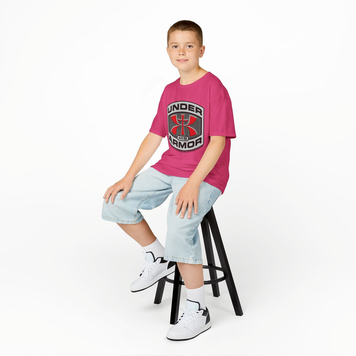 Under HIS Armor Christian T-Shirt — Faith-Inspired Under Armour Style Printify