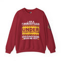 Christian Under Construction Sweatshirt | God Is Not Done With Me Yet Sweatshirt Printify