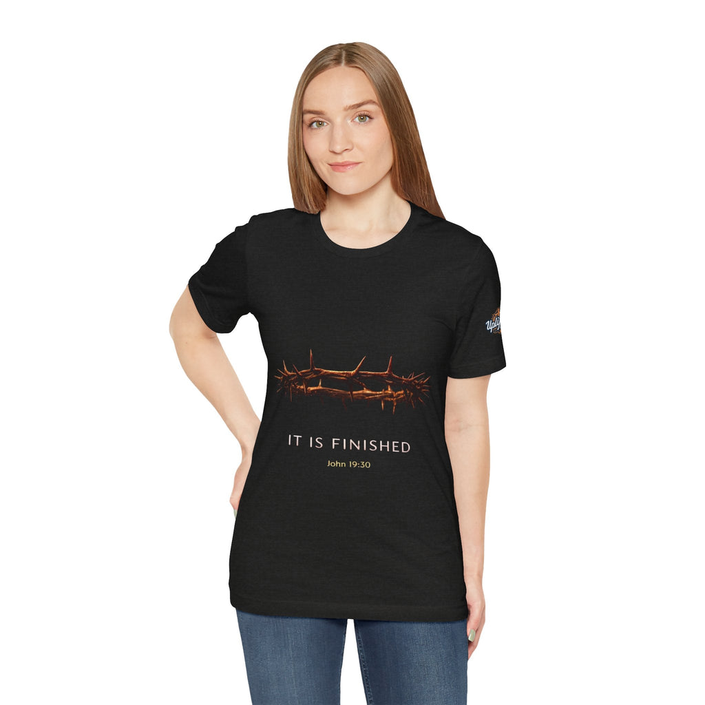 It Is Finished Crown of Thorns Tee — Christian John 19:30 Faith Shirt Printify