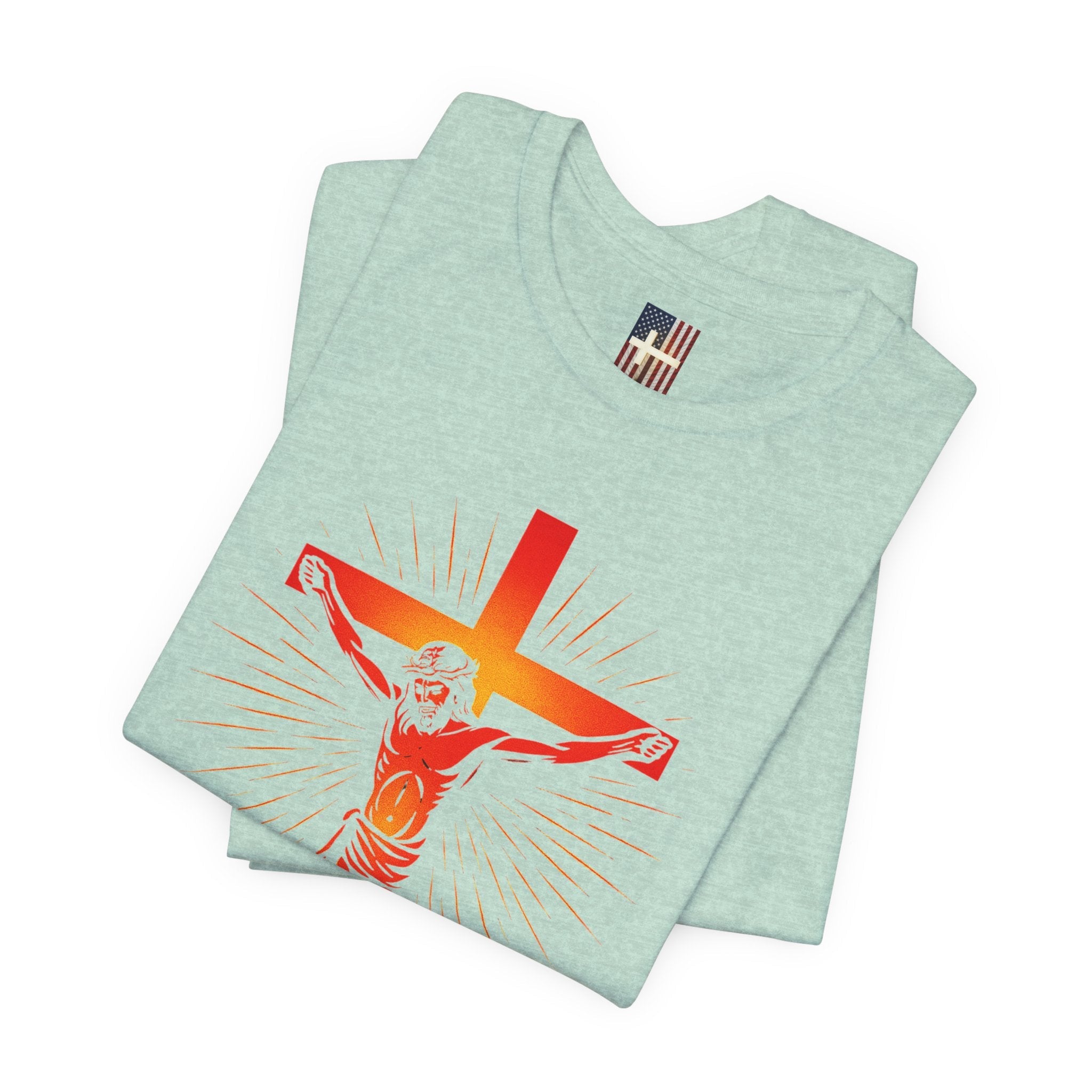 Unashamed T-shirt – Romans 1:16 Crucifixion Christian t-shirt for Bold Unwavering Faith Printify