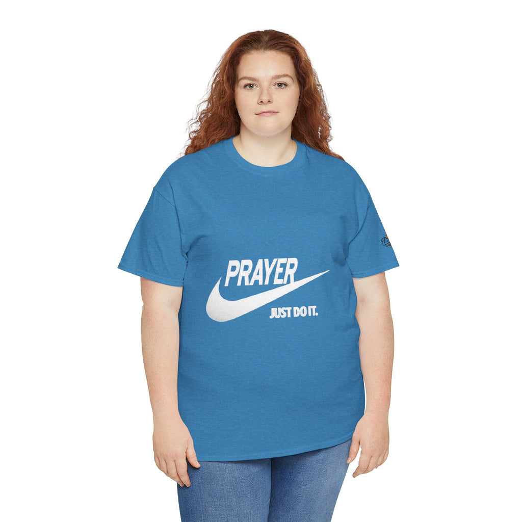 Prayer Just Do It T-shirt - Funny Christian Nike Parody T-shirt - Faith Gear Printify
