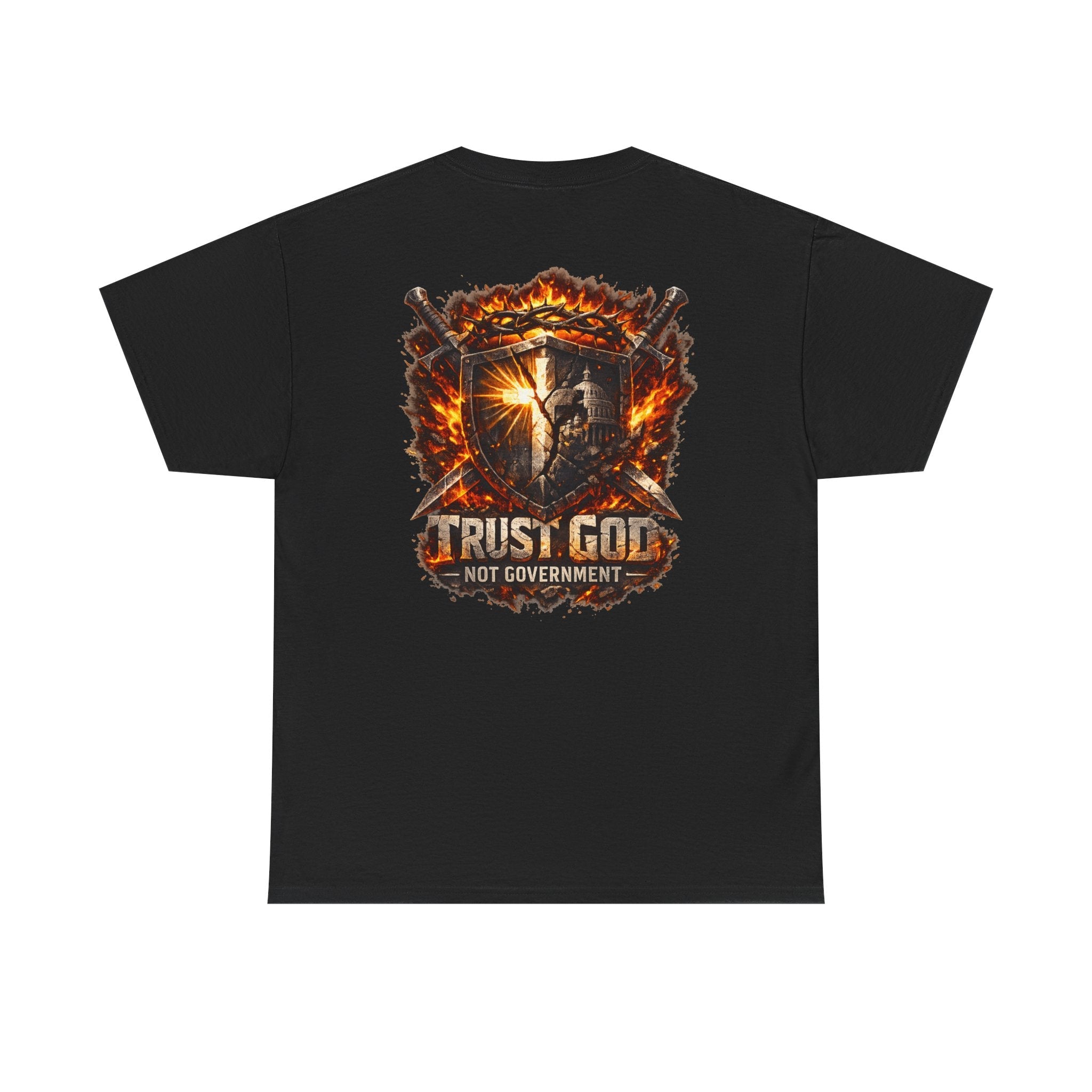 Faith & Freedom Tee — "Trust God Not Government" Patriotic Christian T-Shirt Printify
