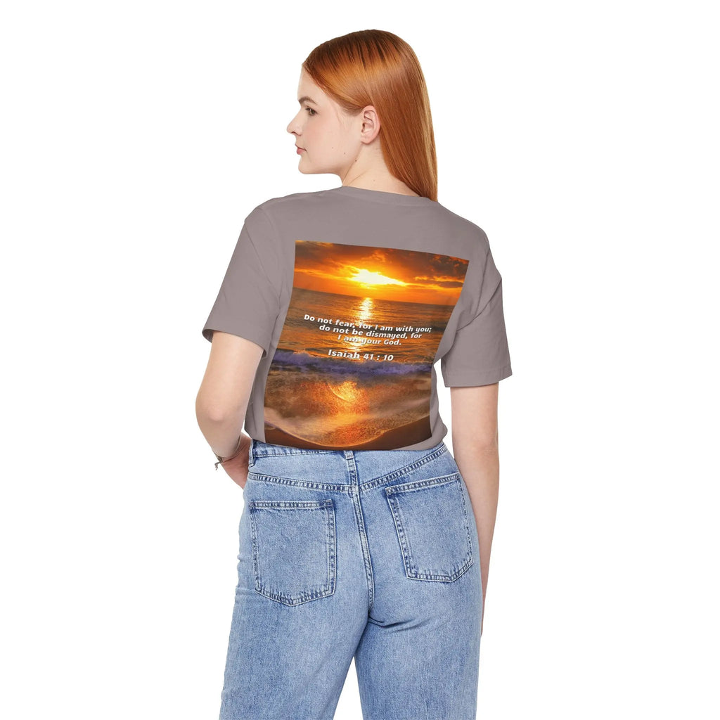 Bible Verse Unisex - Isaiah 41 : 10 Jersey Short Sleeve Tee Printify