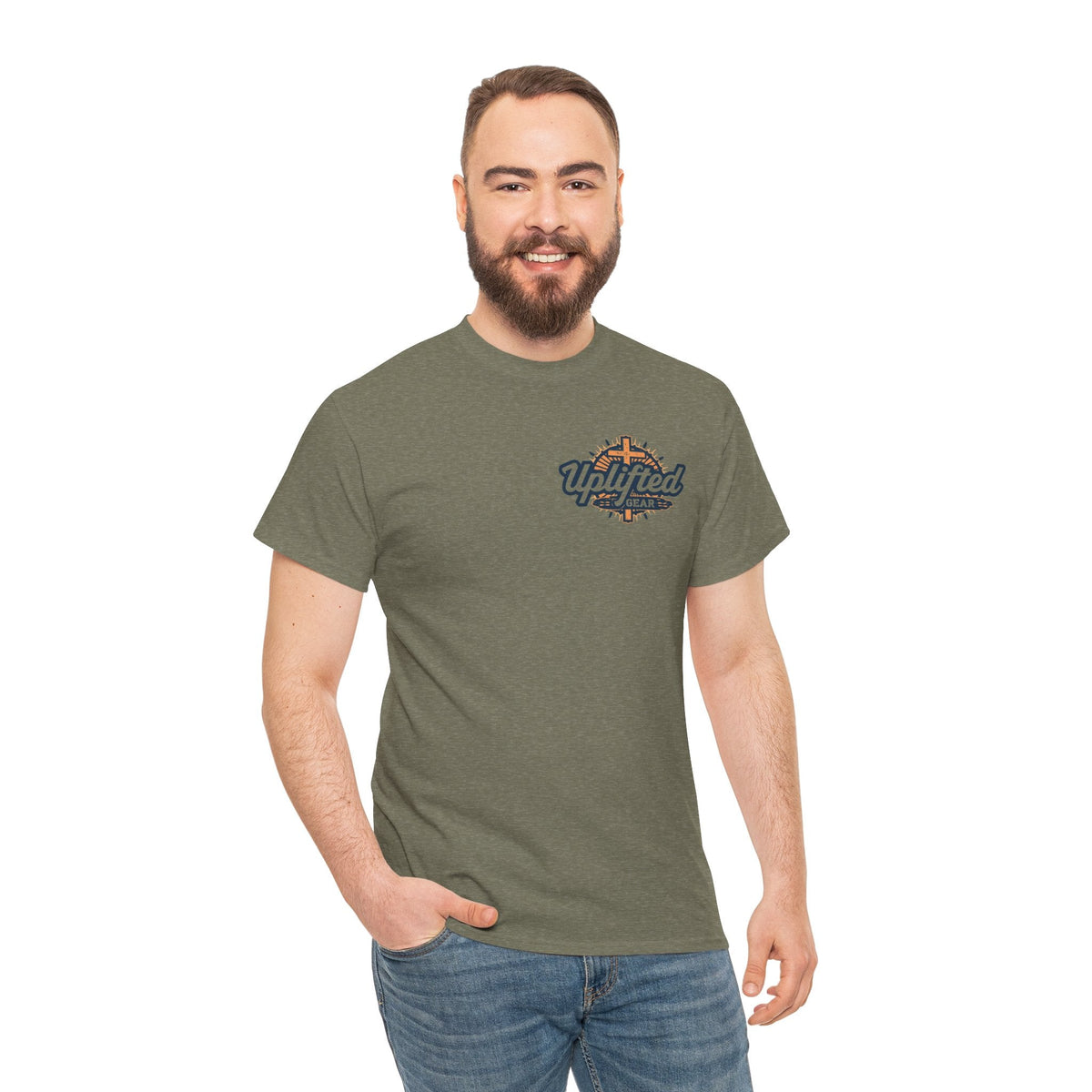 Religious Graphic Armor Of God Design - Unisex Heavy Cotton Tee Printify