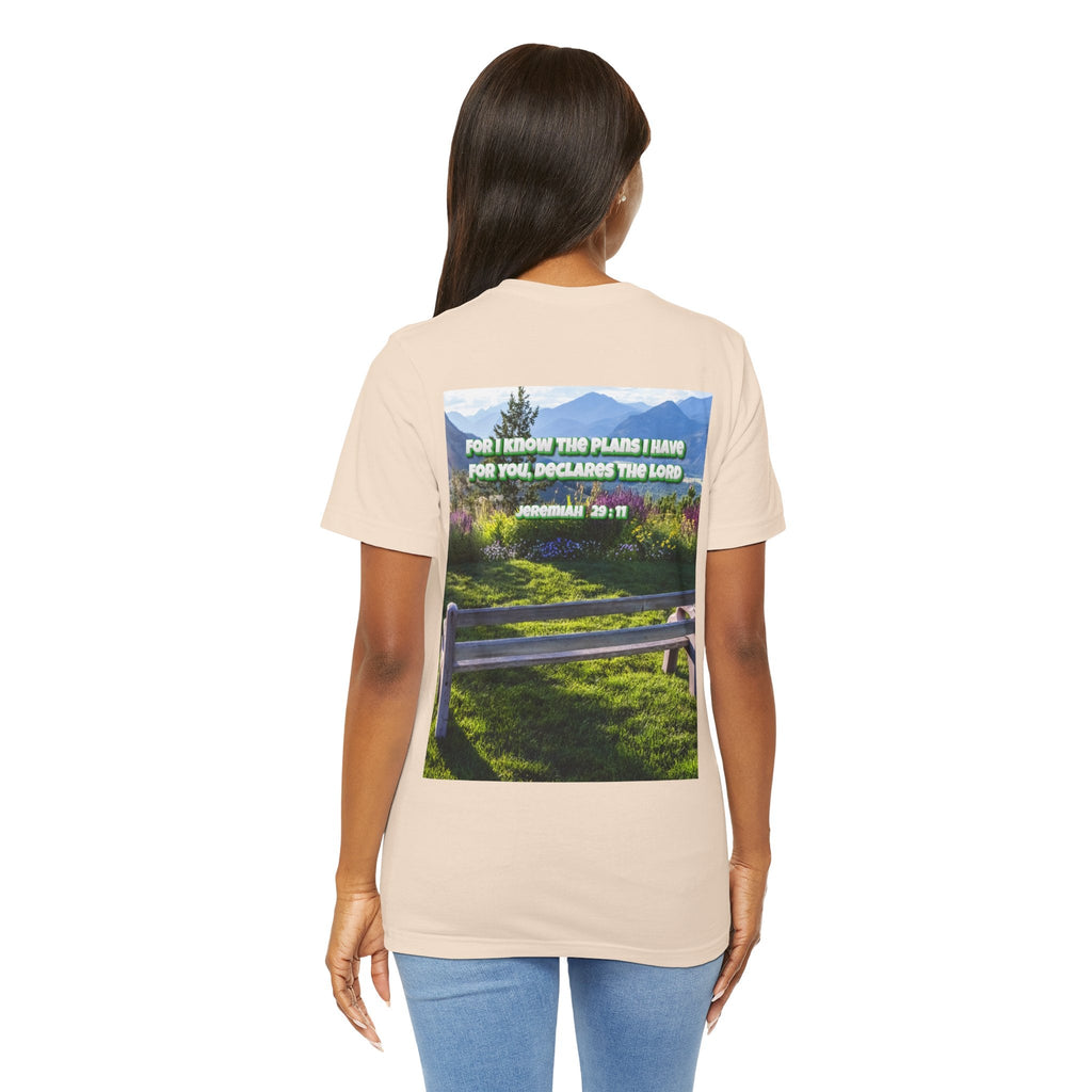 Bible Verse Unisex Tee - Jeremiah 29 : 11 Printify