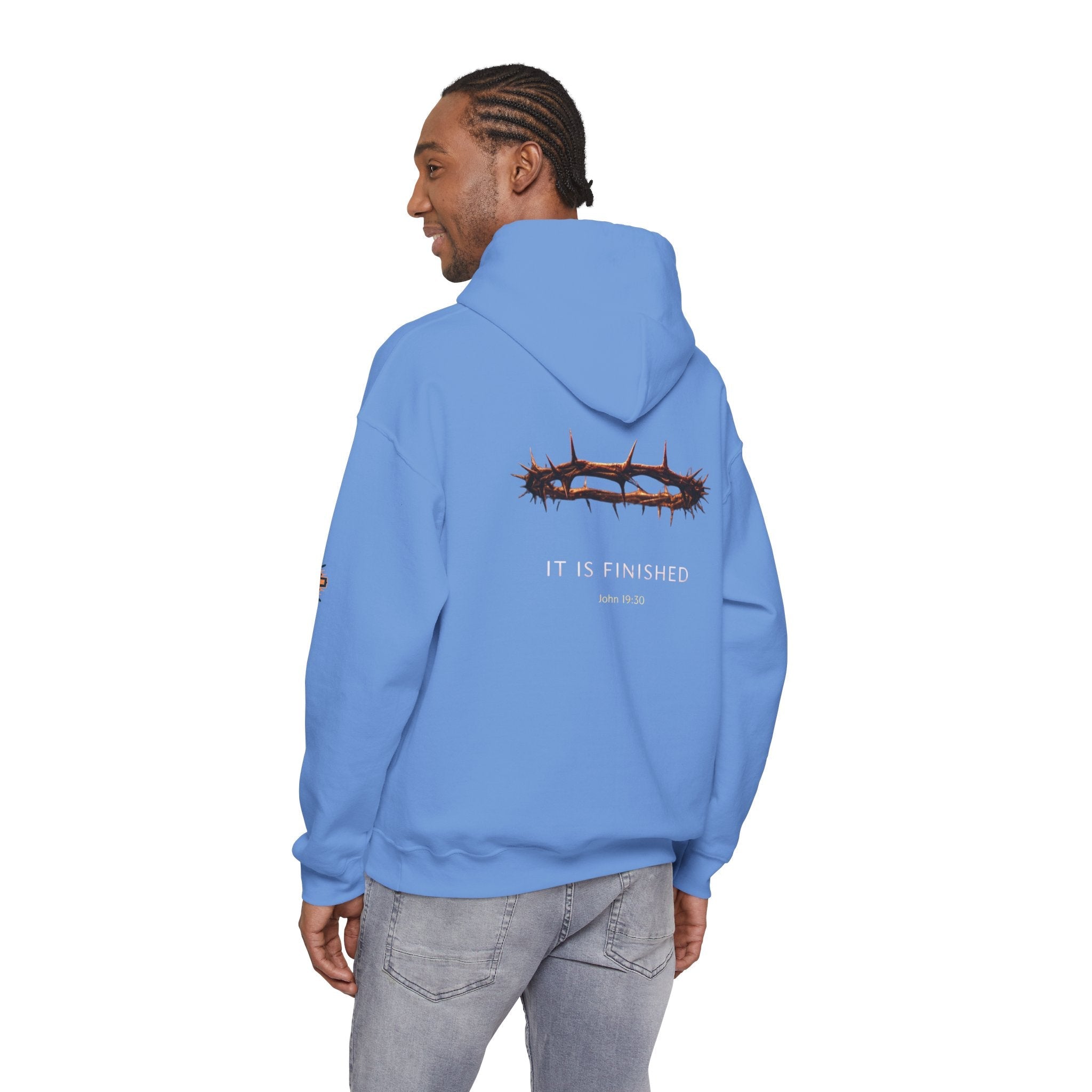 It Is Finished Crown of Thorns Hoodie — Christian John 19:30 Faith Hoodie Printify
