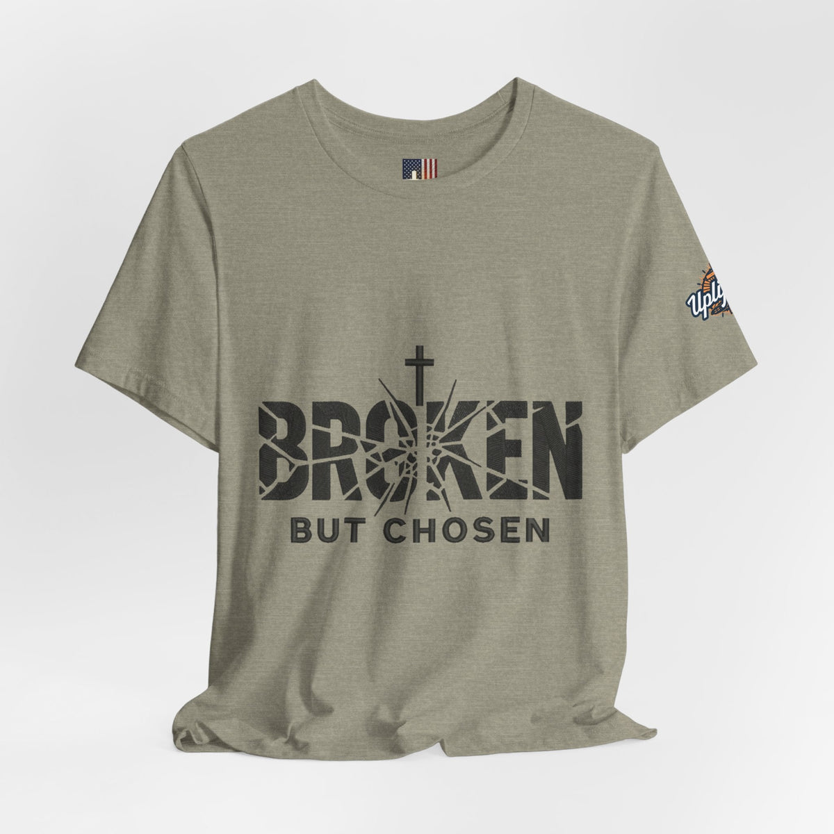 Broken But Chosen T-Shirt — Inspirational Faith Graphic Tee Printify
