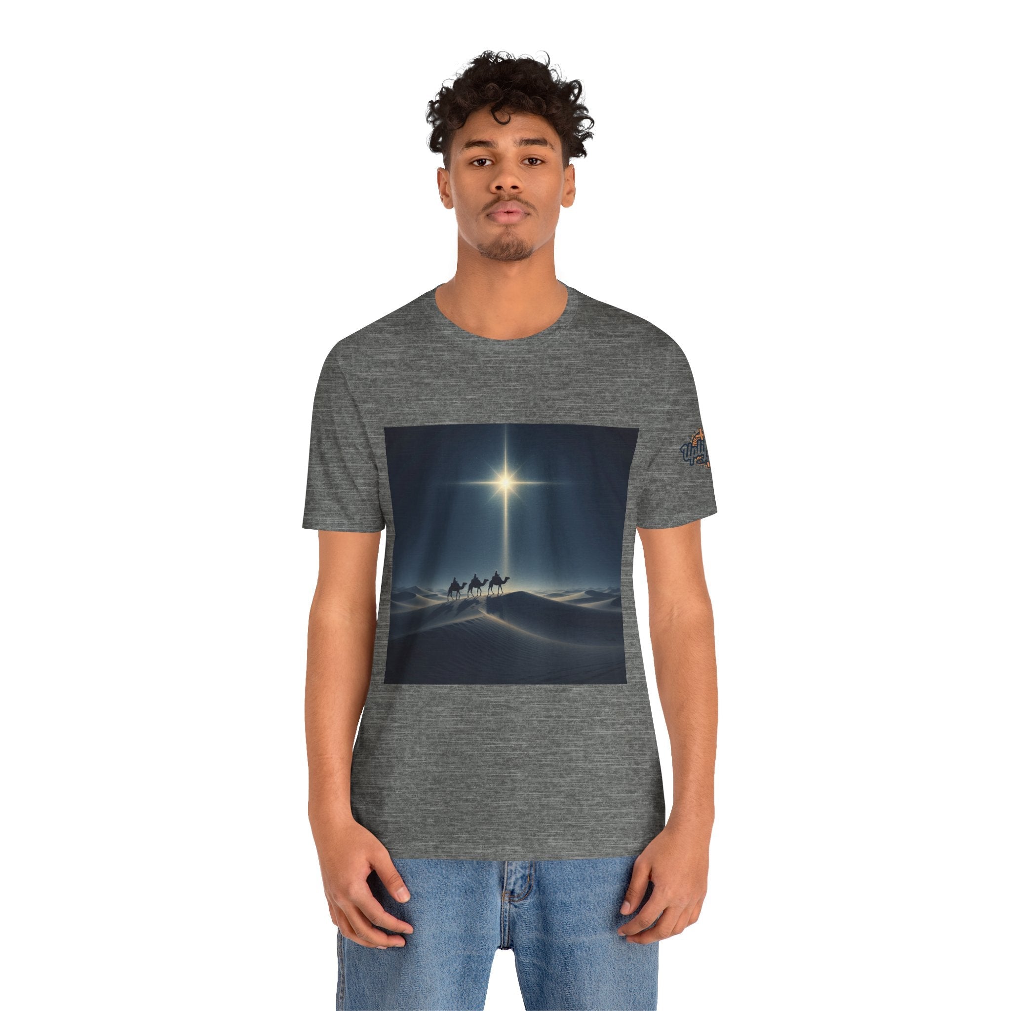 3 Wise Men T-shirt – Magi Camels Nativity Journey Christian Christmas T-shirt for Epiphany Faith & Holy Night Printify