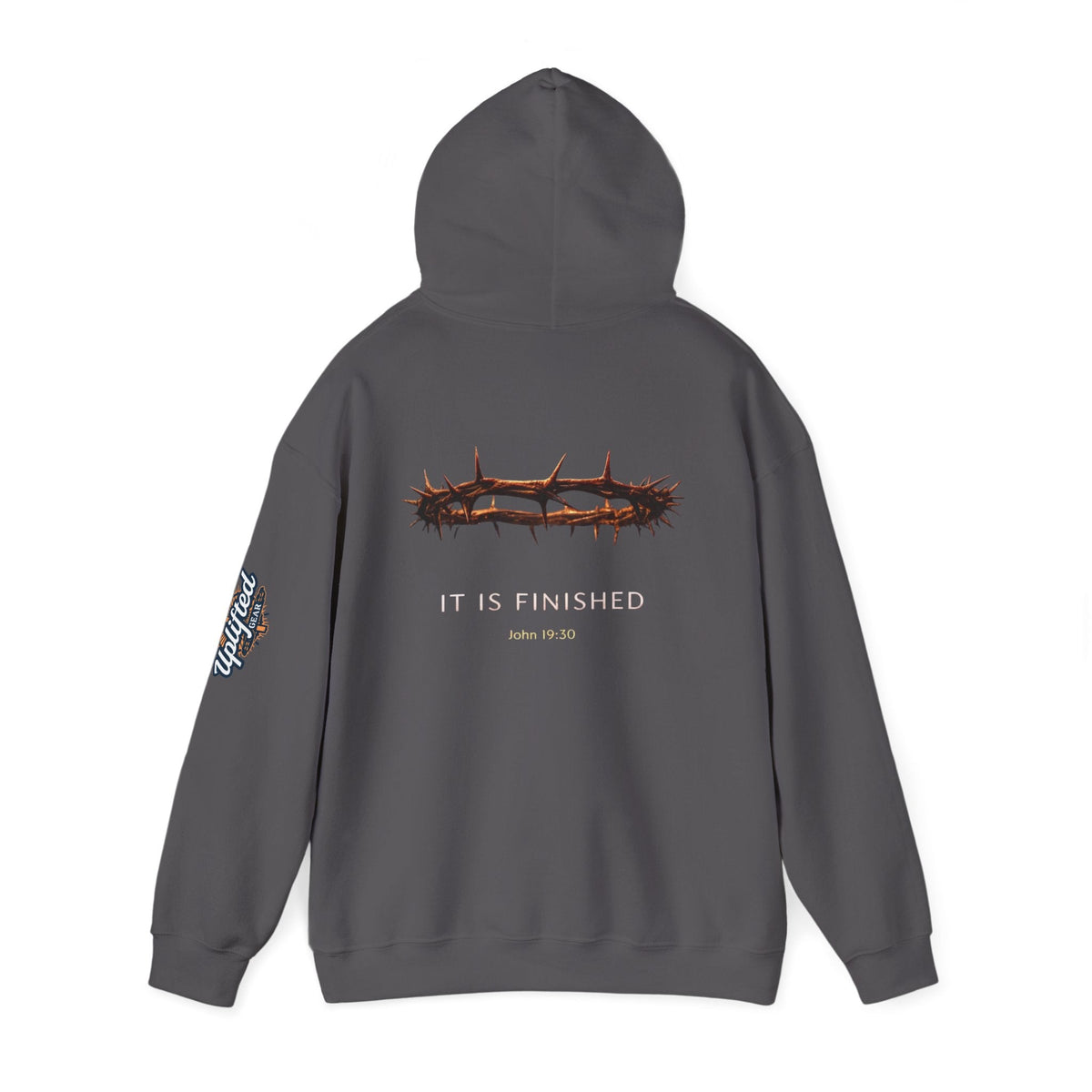 It Is Finished Crown of Thorns Hoodie — Christian John 19:30 Faith Hoodie Printify
