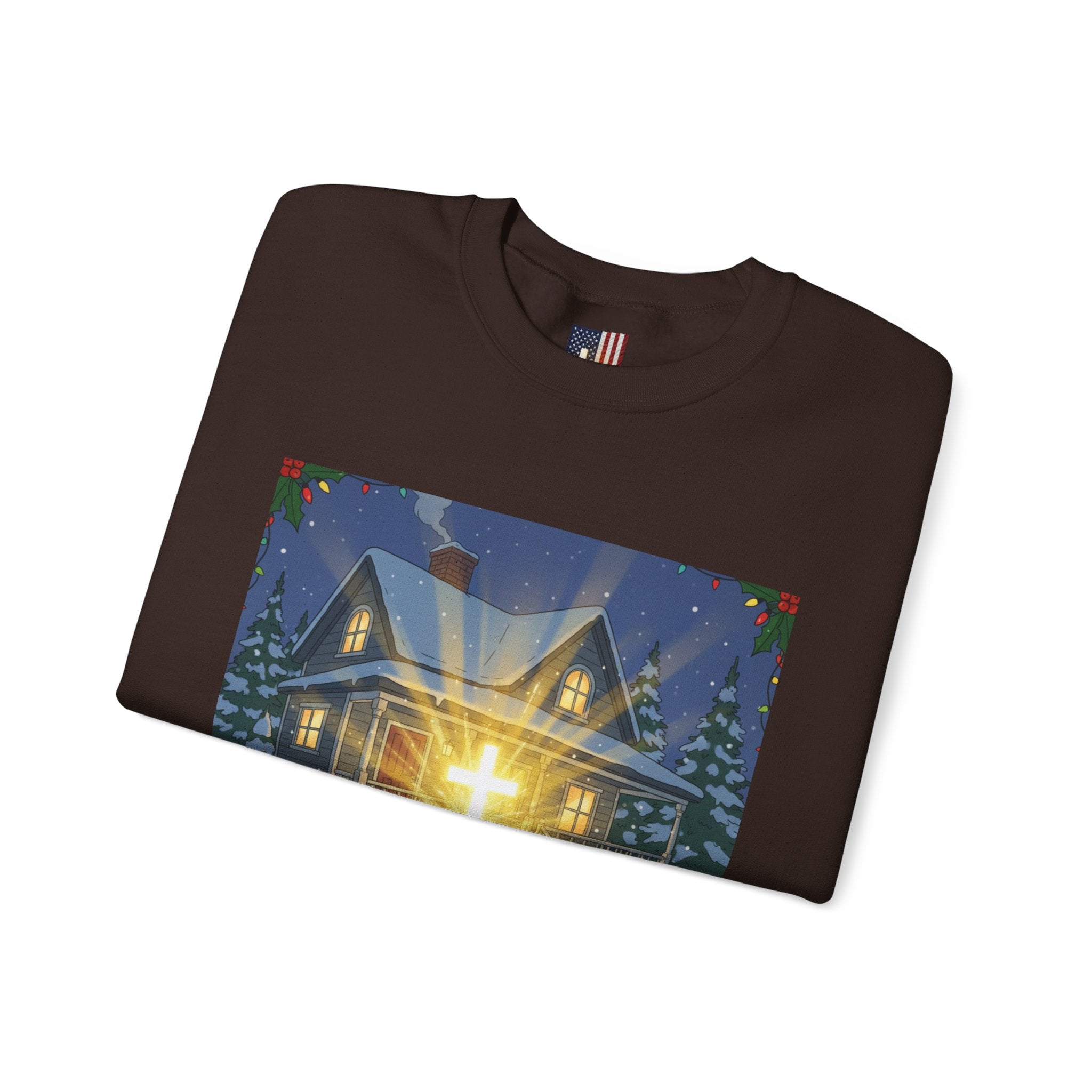 A Major Award This Christmas Sweatshirt – Fragile Leg Lamp Parody Cross Unboxing Christian Sweatshirt for Hilarious Faith & Holiday Glow Printify