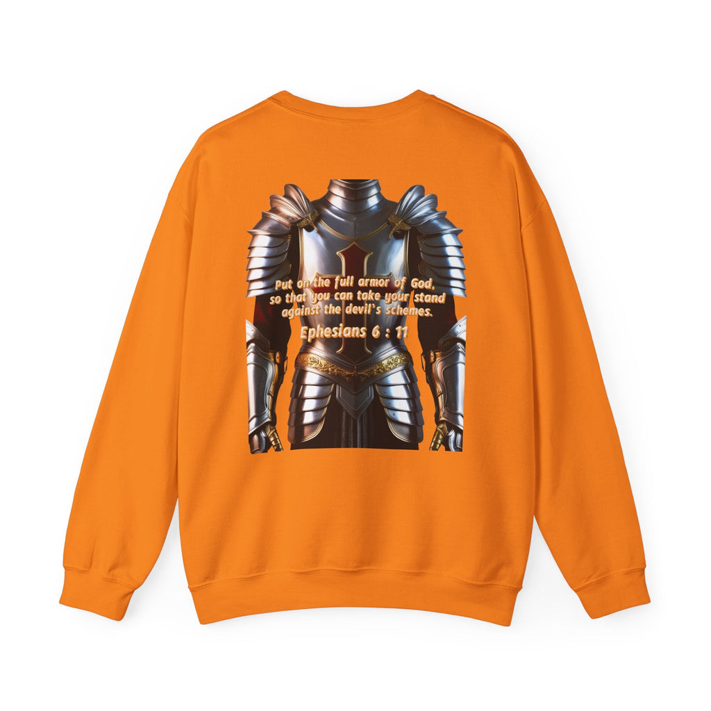 Religious Graphic Armor Of God Design - Unisex Heavy Blend™ Crewneck Sweatshirt Printify