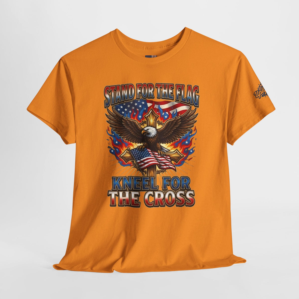 Stand for the Flag Kneel for the Cross T-shirt | Patriotic Eagle T-shirt Printify
