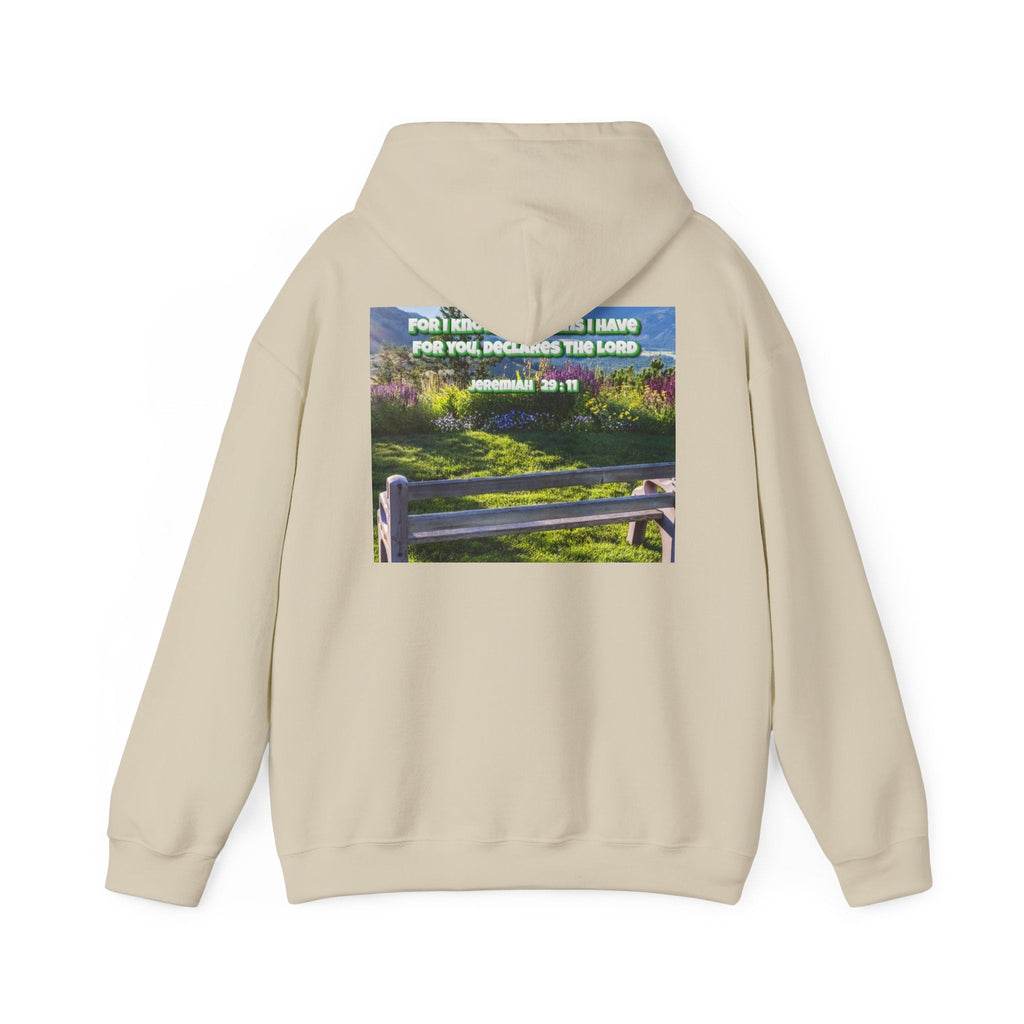 Bible Verse Unisex Heavy Blend™ Hooded Sweatshirt - Jeremiah 29 : 11 Printify