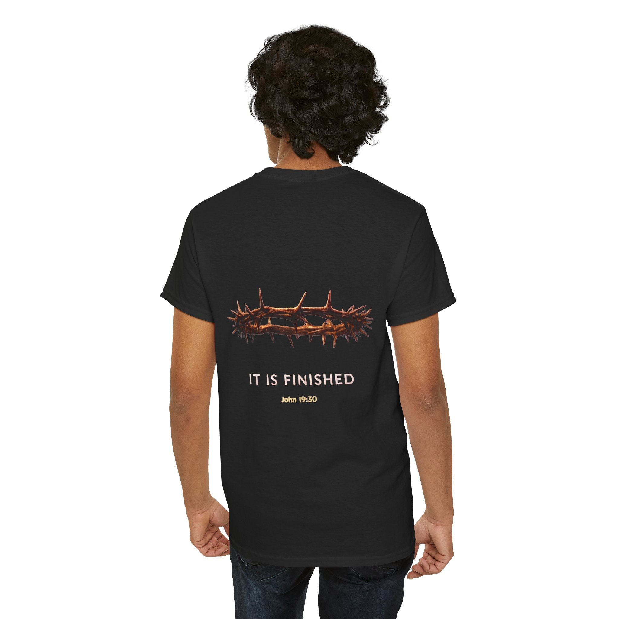 It Is Finished Crown of Thorns Tee — Christian John 19:30 Faith Shirt Printify