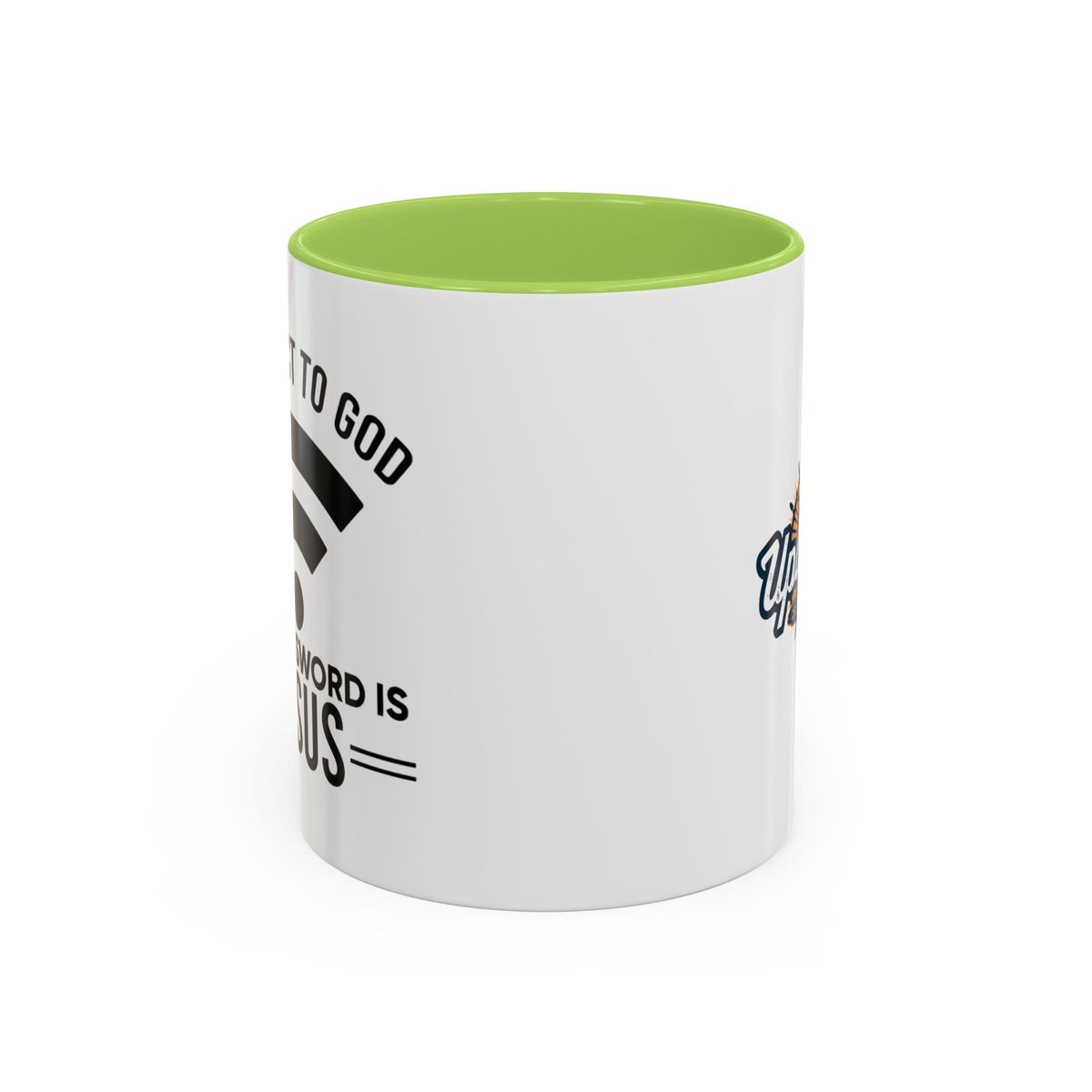 Connect to God Coffee Mug — "WIFI Password is Jesus" Funny Christian Faith Mug Printify