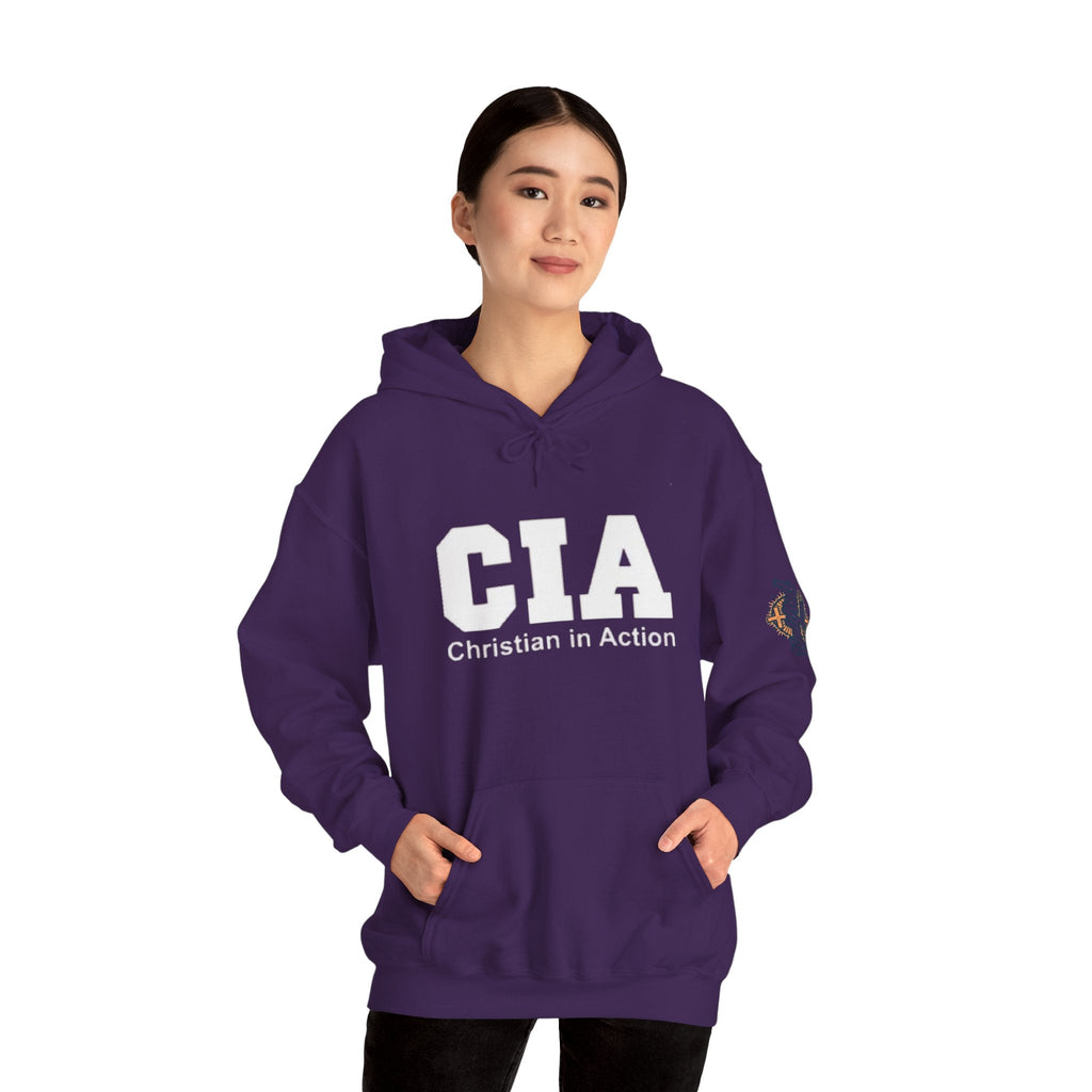 CIA Christian in Action Hoodie - Funny Faith Parody Hoodie - Mission Ready Apparel Printify