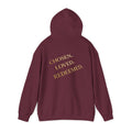 ✨ Chosen. Loved. Redeemed. – Elegant Christian Hoodie | Gold Foil Faith Tee | Subtle Cross & Heart Design | Inspirational Bible Verse Apparel by Uplifted Gear Printify