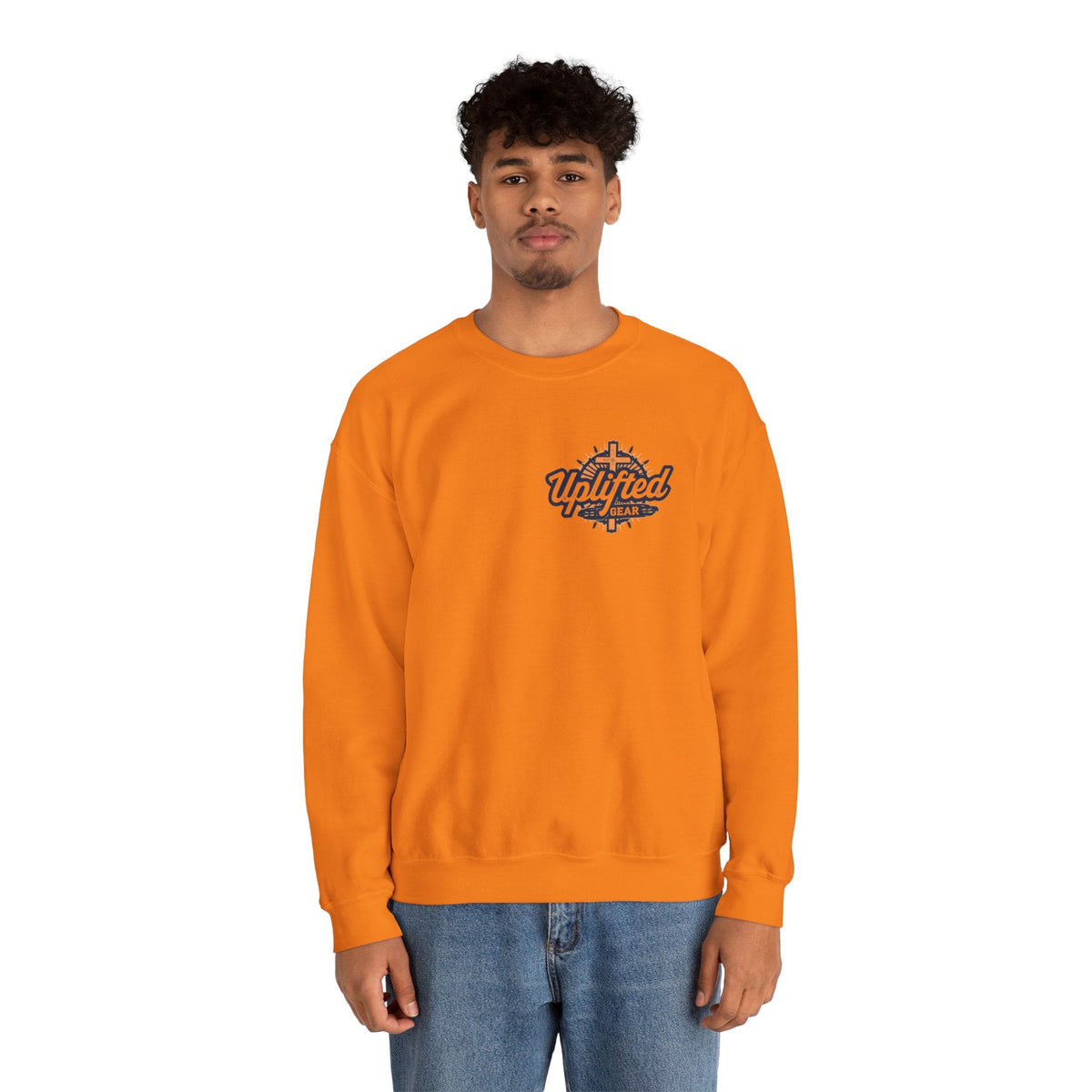 Uplifted Gear Christian Logo Sweatshirt Printify