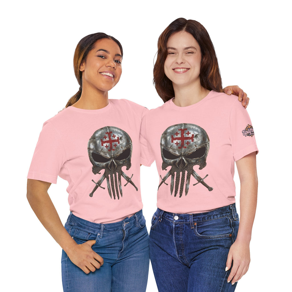 Crusader Knight Christian Skull T-shirt - Warrior Armor of God T-shirt Printify