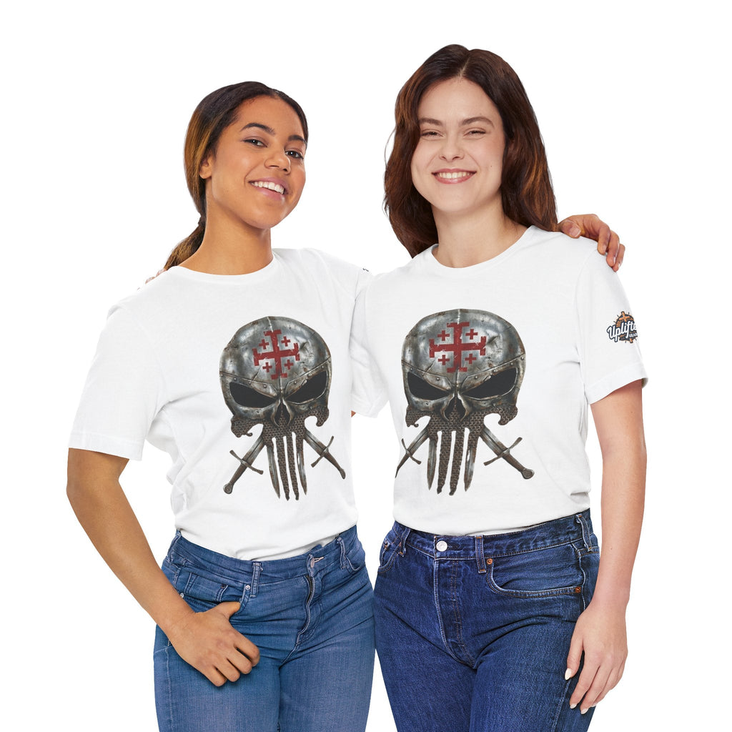 Crusader Knight Christian Skull T-shirt - Warrior Armor of God T-shirt Printify