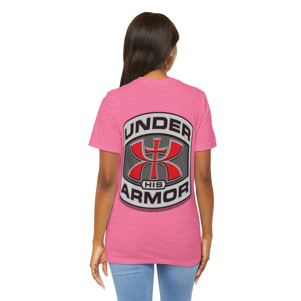 Under HIS Armor Christian T-Shirt — Faith-Inspired Under Armour Style Printify