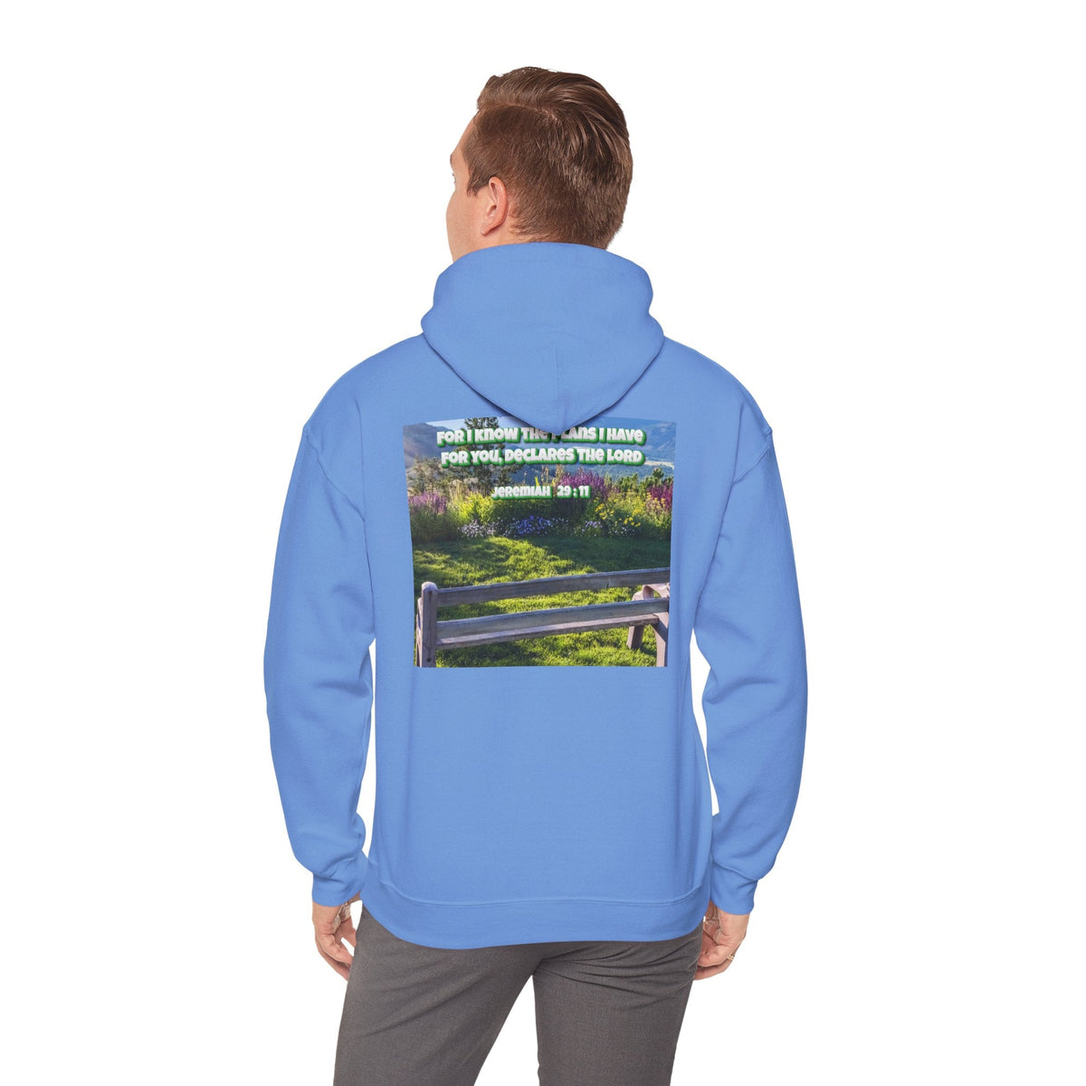 Bible Verse Unisex Heavy Blend™ Hooded Sweatshirt - Jeremiah 29 : 11 Printify