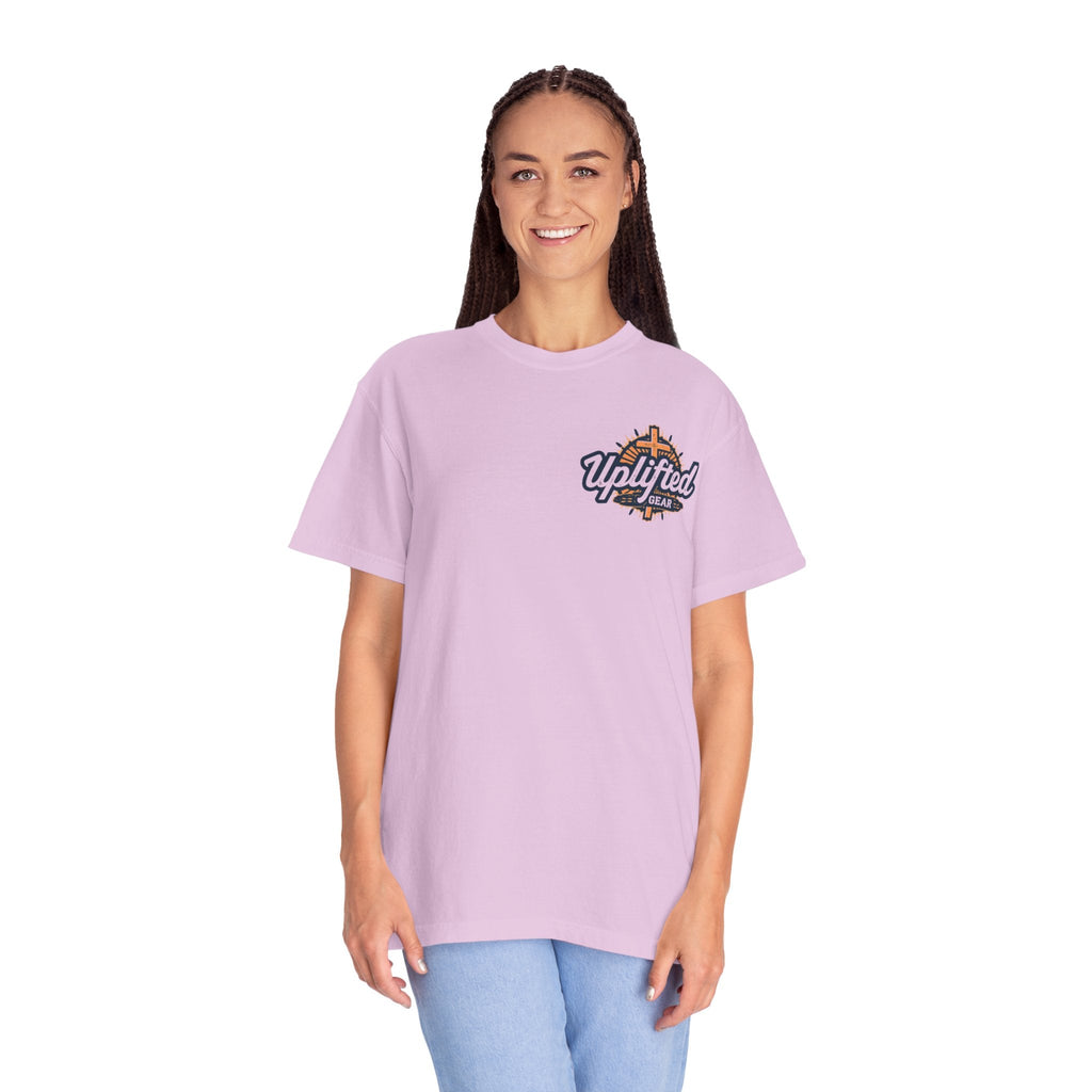 Wilderness Tested Kingdom Approved T-shirt – Mountain Desert Compass Crown Christian T-shirt for Biblical Adventure Faith Printify