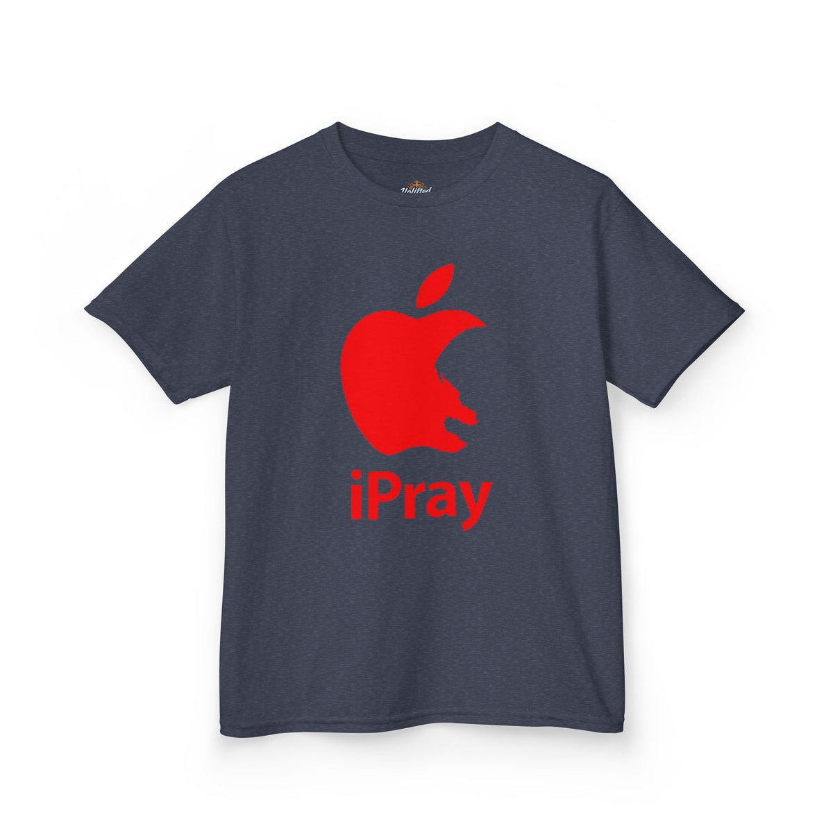 Kids Graphic Tee — Red iPray Logo Prayer Shirt for Children Printify