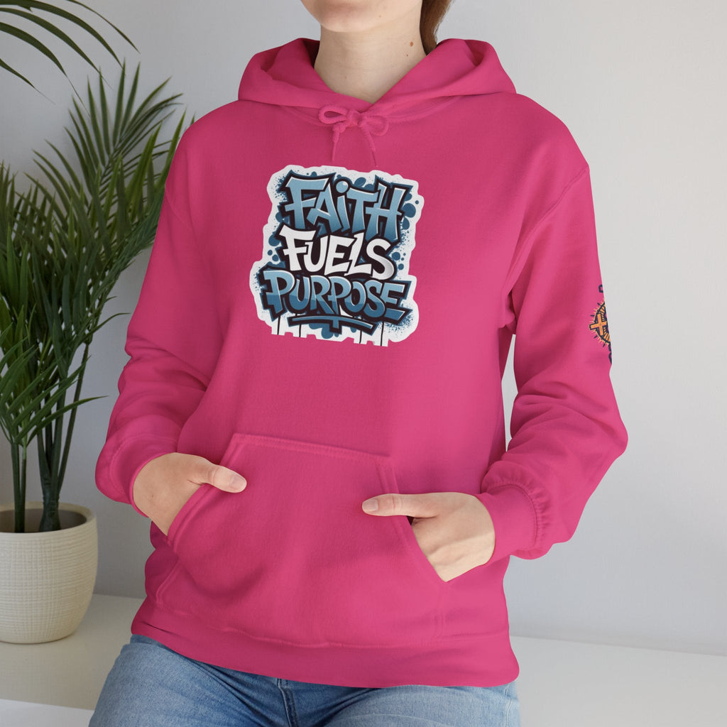 Faith Fuels Purpose Hoodie – Inspirational Christian Sweatshirt for Divine Drive & Unstoppable Belief Printify