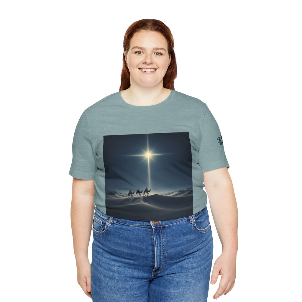 3 Wise Men T-shirt – Magi Camels Nativity Journey Christian Christmas T-shirt for Epiphany Faith & Holy Night Printify