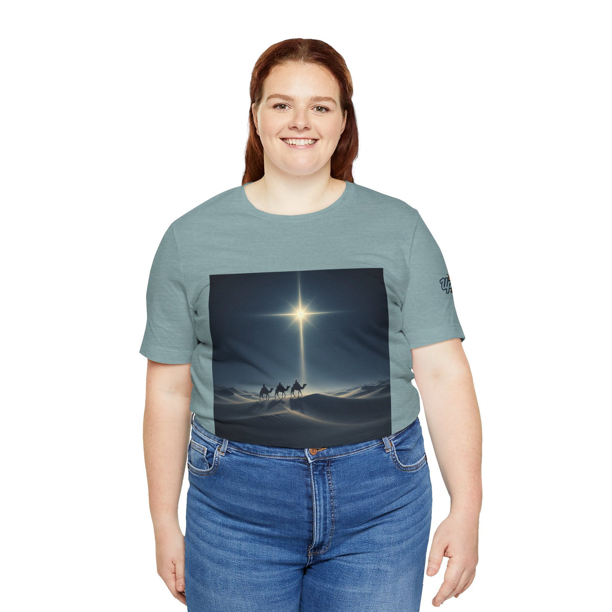 3 Wise Men T-shirt – Magi Camels Nativity Journey Christian Christmas T-shirt for Epiphany Faith & Holy Night Printify