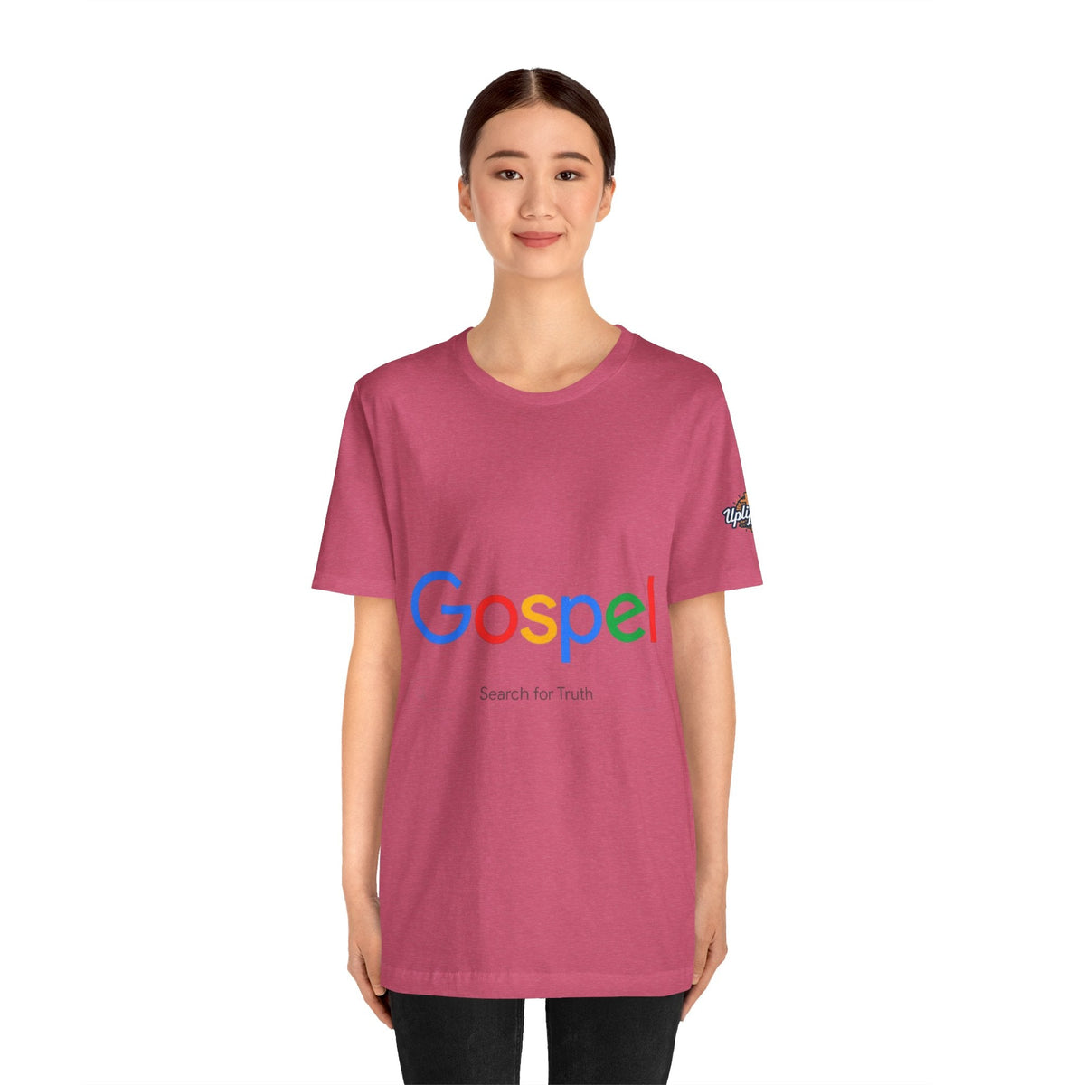 Gospel Graphic Tee — "Gospel" Colorful Logo Christian T-Shirt Printify