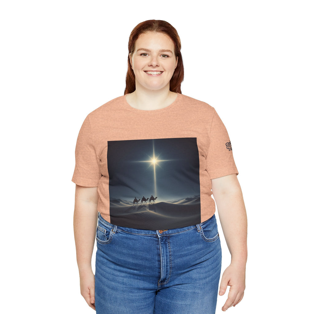 3 Wise Men T-shirt – Magi Camels Nativity Journey Christian Christmas T-shirt for Epiphany Faith & Holy Night Printify