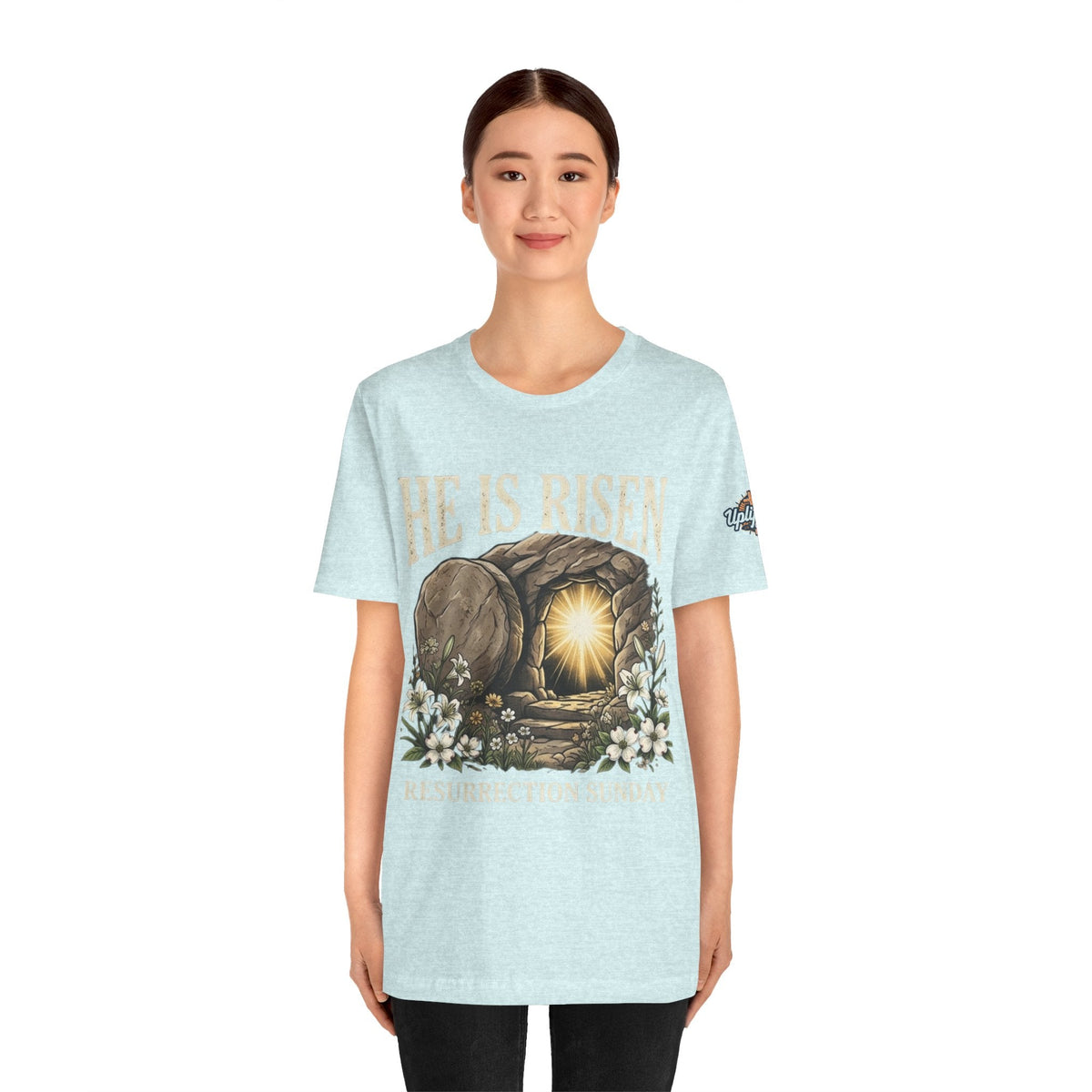 He Is Risen T-Shirt — Jesus Christ Resurrection Easter Tee Printify