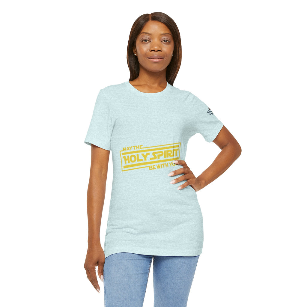 May the Holy Spirit Be With You T-shirt - Christian Star Wars Parody T-shirt Printify