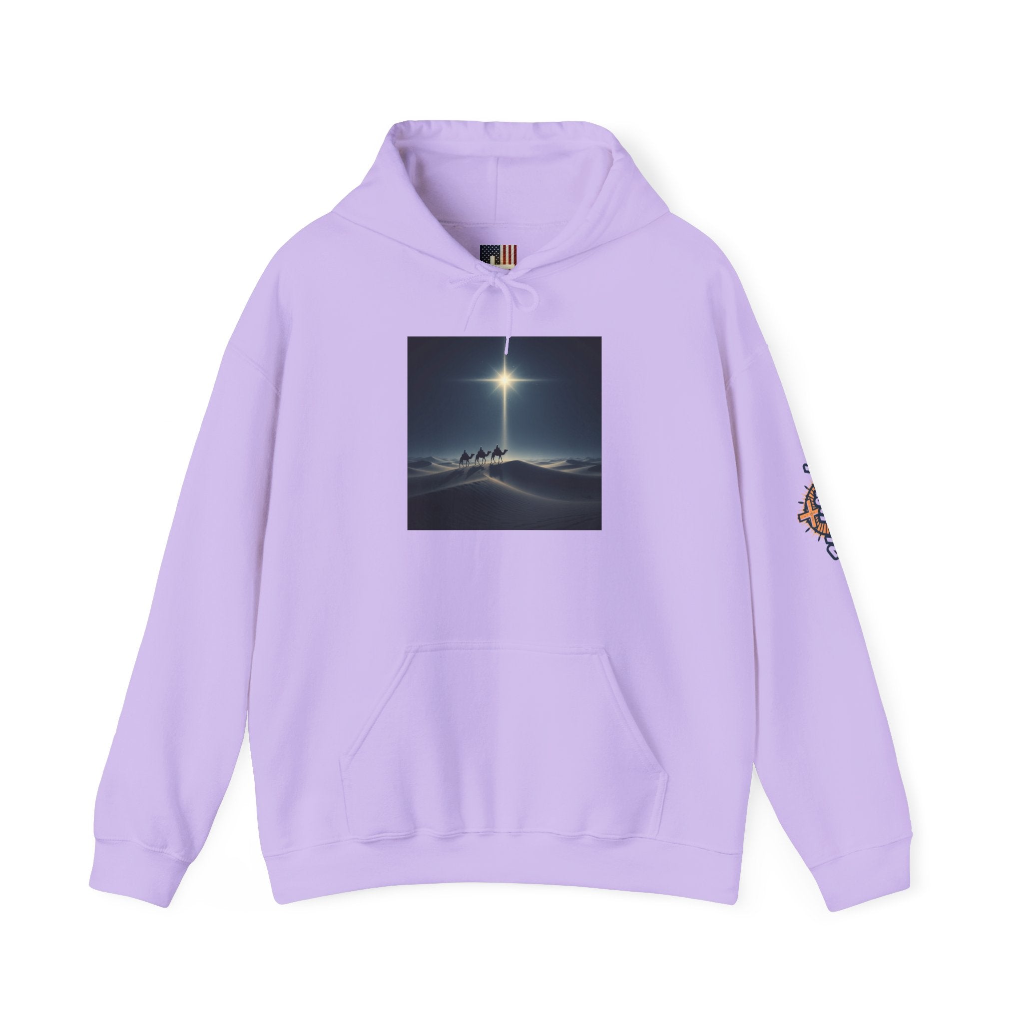 3 Wise Men Hoodie – Magi Camels Nativity Journey Christian Christmas Sweatshirt for Epiphany Faith & Holy Night Printify