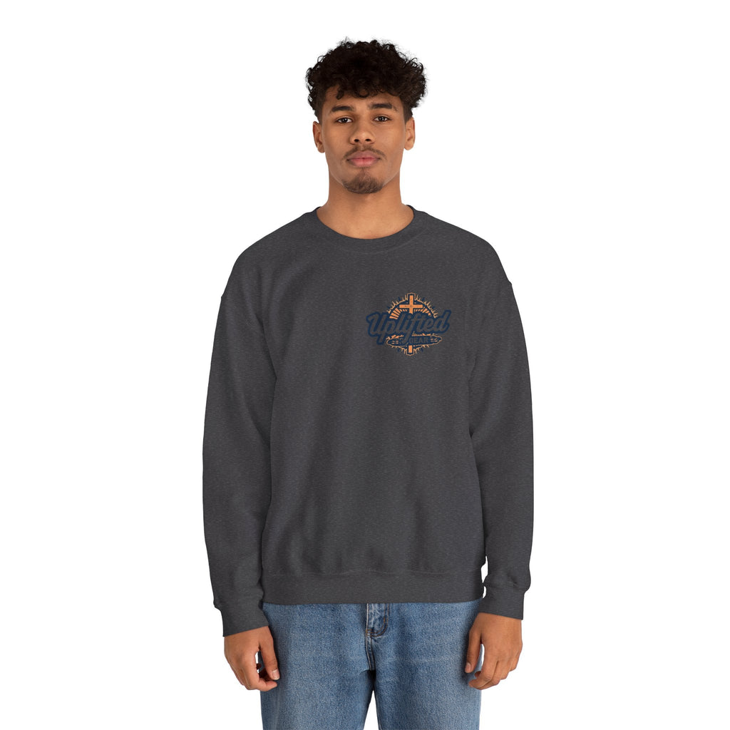 I Can’t, But I Know a Guy Sweatshirt – Jesus Cross Christian Sweatshirt for Cozy Faith Printify