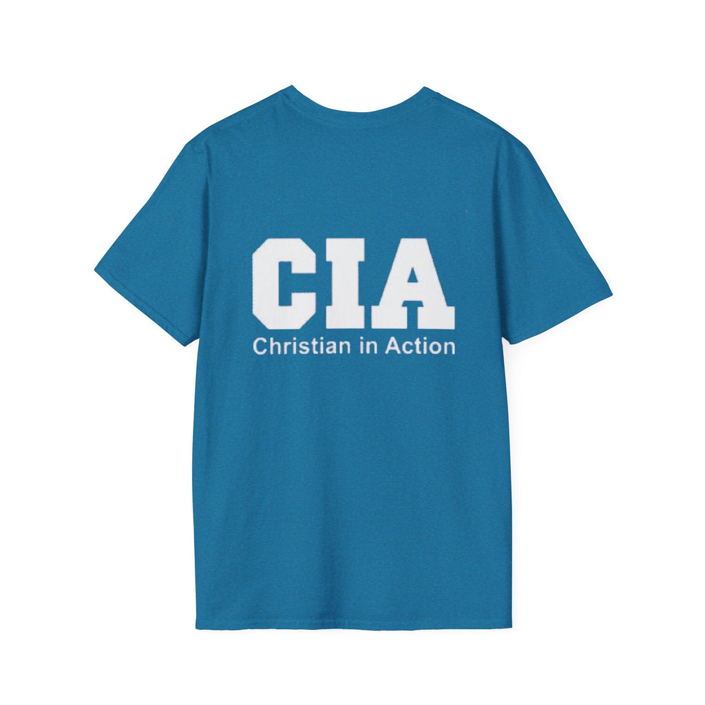 CIA Christian in Action T-shirt - Funny Faith Parody T-shirt - Mission Ready Apparel Printify