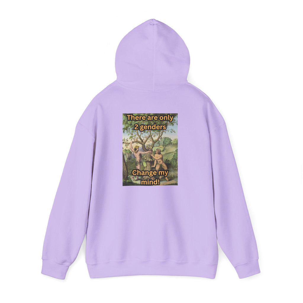 There Are Only 2 Genders Hoodie – Adam & Eve Cross Christian Hoodie for Bold Truth Printify