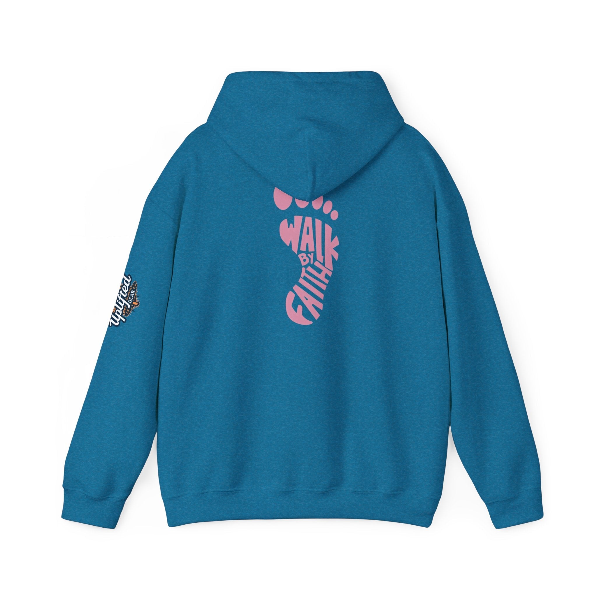 Walk By Faith Footprint Hoodie Printify