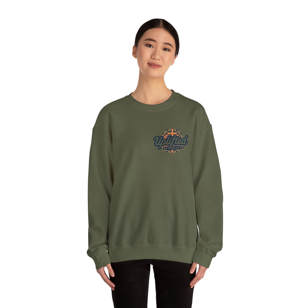 God Created Adam and Eve Sweatshirt – Biblical Truth Christian Sweatshirt for Unshakable Faith Printify
