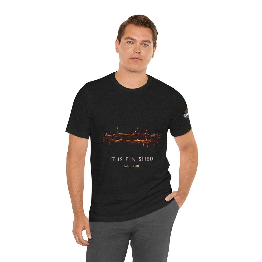 It Is Finished Crown of Thorns Tee — Christian John 19:30 Faith Shirt Printify