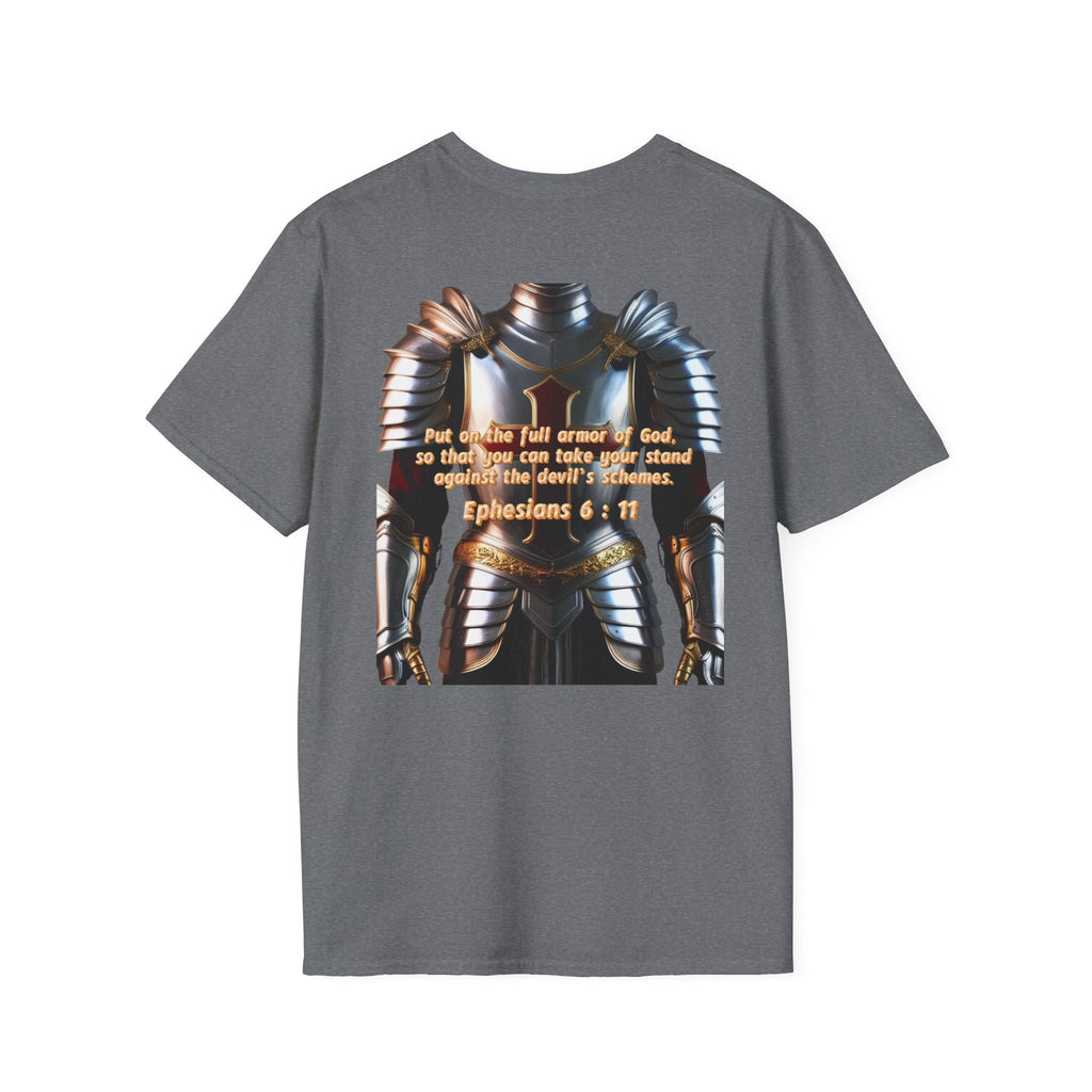 Religious Graphic Armor Of God Design - Unisex Softstyle T-Shirt Printify
