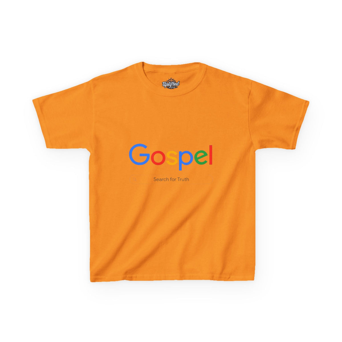 Kids Tee — "Gospel" Colorful Search-Style Logo Printify