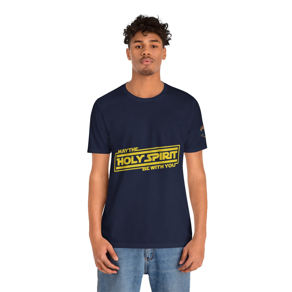 May the Holy Spirit Be With You T-shirt - Christian Star Wars Parody T-shirt Printify