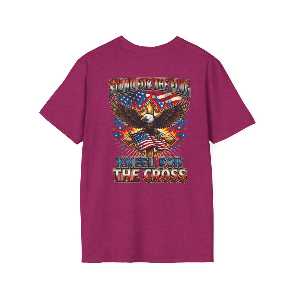 Stand for the Flag Kneel for the Cross T-shirt | Patriotic Eagle T-shirt Printify