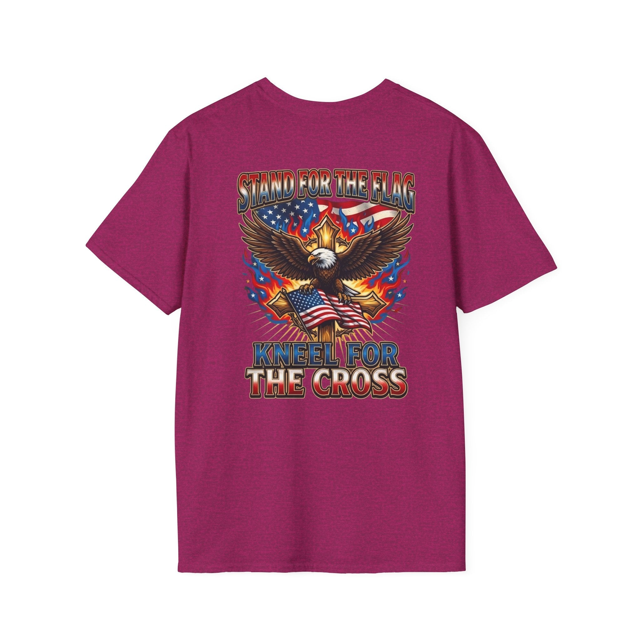 Stand for the Flag Kneel for the Cross T-shirt | Patriotic Eagle T-shirt Printify