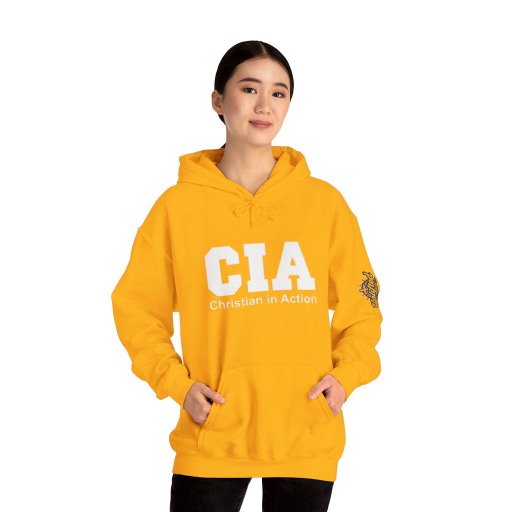 CIA Christian in Action Hoodie - Funny Faith Parody Hoodie - Mission Ready Apparel Printify