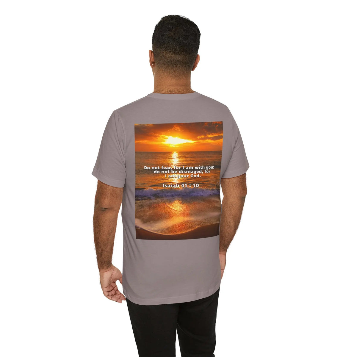 Bible Verse Unisex - Isaiah 41 : 10 Jersey Short Sleeve Tee Printify